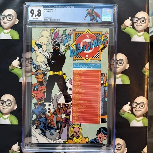 DC Who's Who #25~CGC 9.8~🏷️SUPERMAN Label🏷️~🔥TOP POP🔥HIGHEST GRADE🔥~111~