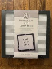 Huntington Home LED Letter Board 12x12 Light Up Sign w Letters NEW