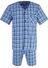NWT Hanes Men's Short Sleeve Short Leg Pajama Set Size XL