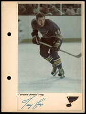 1971-72 Toronto Sun NHL Action Players Terry Crisp St. Louis Blues