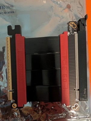 PCIE 5.0 Riser Cable | for Vertical GPU Mount | Straight | Graphics Card GPU ...