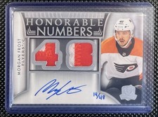 2024-25 UD The Cup Honorable Numbers Auto Patch Morgan Frost /48 #HR-MF