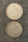 1921 P Morgan Silver Dollars (2) Philadelphia Mint Weights 53.4 Grams