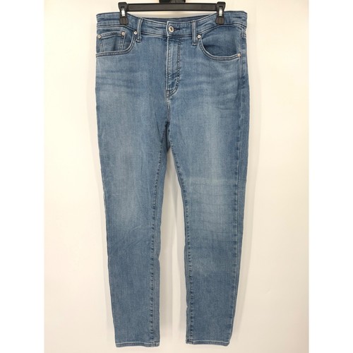 Uniqlo Jeans Mens L Light Blue Ultra Stretch Skinny Fit 321-428685 Denim Pants