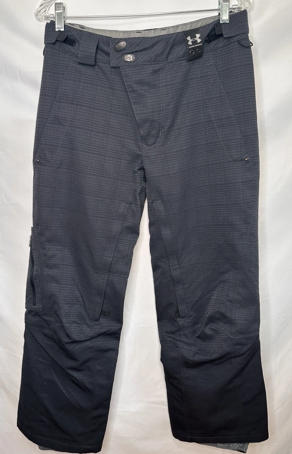 Under Armour Ski Snowboard Pants Small Womens Storm Coldgear Warm Lined Gray