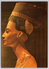 Vintage Nefertiti Bust Postcard Egypt Cairo Ancient Egyptian Queen Statue