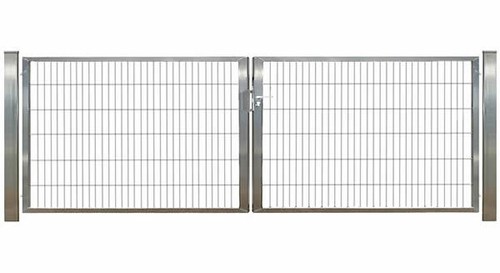 Gartentor Drehflügeltor 2 flg. Rohrrahmentor H:160cm B:296cm verzinkt Doppelstab - Bild 1 von 12