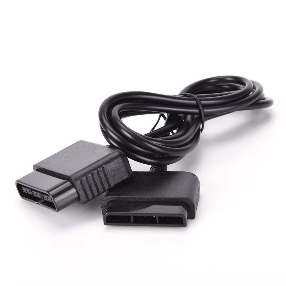 4x 1.8m Controller Extension Cable Cord For Sony Playstation 1 2 PS2/PS1 Console - image 2 of 4