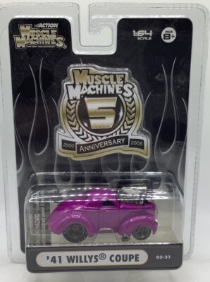 1941 Purple Willys Coupe Muscle Machines 5th Year Anniversary 1:64