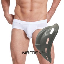 Men Trunk Underwear Enlarger Pad Bigger Bulge Pouch Protection Push Up Cup Swim