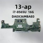 Laptop Motherboard L37638-601 Da0X36Mbae0 for Hp 13-ap i7-8565U 16G