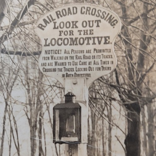 RPPC John Everly Switchman Shack Eisenbahnübergang Hampton NJ Postkarte - Bild 3 von 5