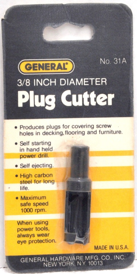 General Plug GENERAL Plug Cutter 3/8