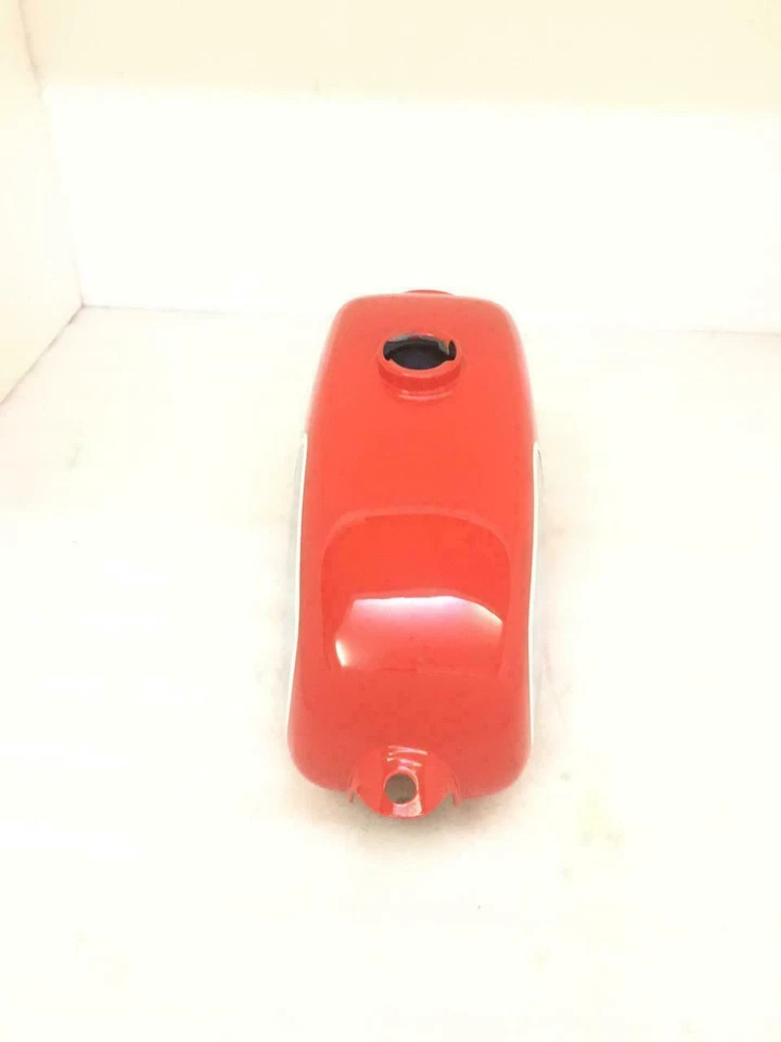 HUSQVARNA 1974 CR 250 WR 250 MAG REPRO RED & CHROME PAINTED STEEL TANK - Image 2 of 4
