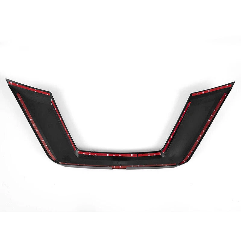 For Nissan Rogue 2017 2018 2019 2020 Gloss Black Front Grille Outer Trim Molding - Image 3 of 4