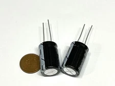 2 Pack Electrolytic capacitor 2200UF 35v 105c 16mm x 25mm Radial G387