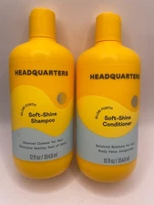 Headquarters Soft-Shine Shampoo & Conditioner 12oz Bottles Set