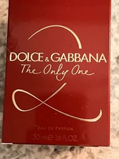 💕DOLCE AND GABBANA THE ONLY ONE 2💕 Eu De Parfumer 1.6  Oz