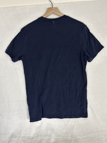 J. Crew Men's New Navy & White Slim Double Striped Tee Size Medium NWT - Picture 9 of 10