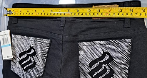 NWT Rocawear Women's Black Jeans Boot Cut Embroidered, Stretch, Stylish, Size 5 - 第 11/11 張圖片