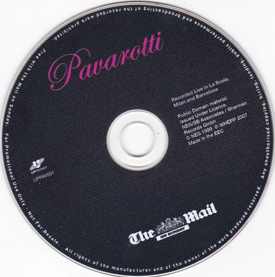 PAVAROTTI The Legend ( THE MAIL ON SUNDAY Newspaper CD ) Recorded Live - Bild 3 von 3