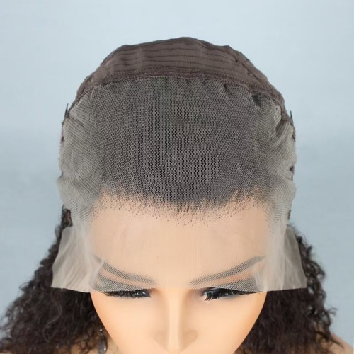 Kinky Curly Lace Front Wig Human Hair Short Bob Wig Lace Closure Wig Frontal Wig - Picture 7 of 19