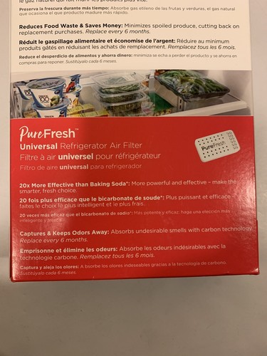 2er-PACK FRIGIDAIRE Pure Fresh 2-in-1 Kühlschrankfilter Combo + Obst & Gemüse sparen - Bild 6 von 9