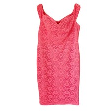 ASOS Lace Sheath Off the Shoulder Cocktail Dress Knee Length Size 14 Party