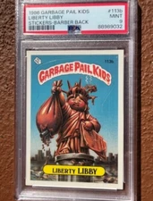 1986 GBK Liberty Libby #113 PSA 9