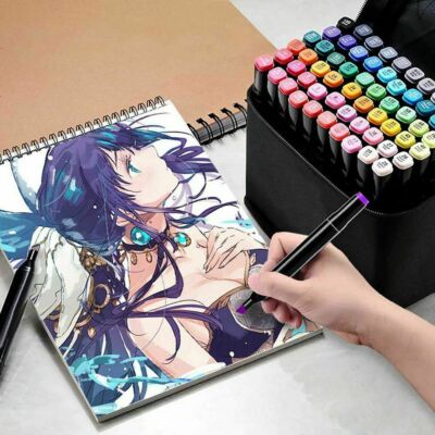 Anime Posca Markers Drawing 30/80 Colours Dual Tip Twin Marker Pen