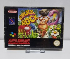 Thumbnail of ebay&reg; auction 392058410836 | Snes - Chuck Rock Spiel Für Super Nintendo (Ovp + Anleitung) A1703