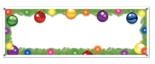 CHRISTMAS PARTY HOLIDAY SIGN OUTDOOR INDOOR YARD BANNER YOUR MESSAGE 5 FOOT, NEW - 第 1/1 張圖片