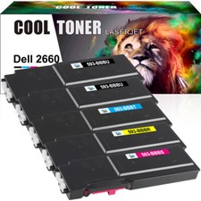 High Yield Toner Cartridge for Dell 593-BBBU Color Laser Printer C2660dn C2665dn