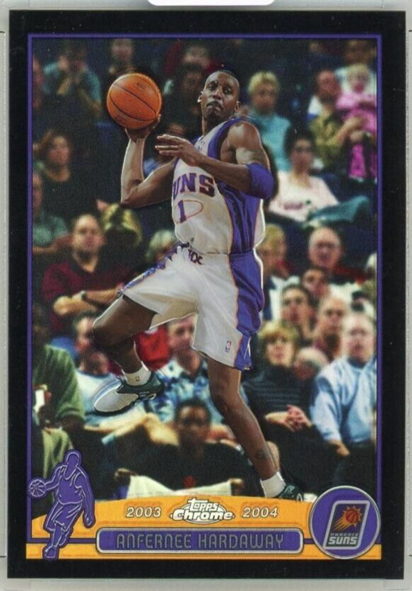 2003-04 Topps Chrome Anfernee Hardaway #22 Black Refractor /500