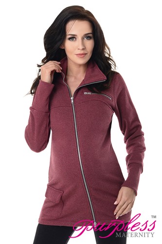 Sudadera con capucha ajustable de maternidad sin púrpura 9055 - Imagen 16 de 16