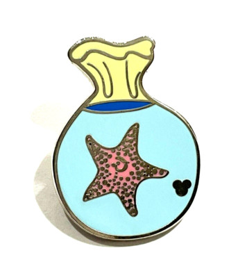 New! WDW Disney Parks Cast Lanyard Finding Nemo Peach Starfish In Fish Bag Pin