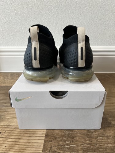 Nike Air Vapor Max Moc 2 Flyknit Zapatos Negro Crema AJ6599 002 9.5 - Imagen 4 de 11