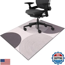 Office Chair Mat for Hardwood Floor Minimalist Art 48"x60" Computer Gaming Ch