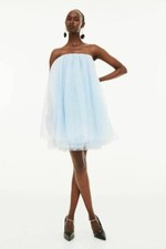H&M CHERISH WASTE RARE PALE BLUE TULLE PUFF PARTY DRESS UK 6 EU 34 US 2 XS BNWT