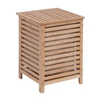 Bamboo Laundry Hamper with Lid for Clothes Storage, Laundry Bin Laundry Basket