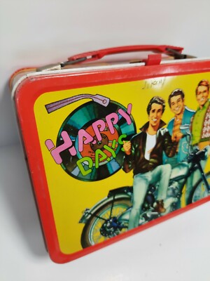 Vintage 1976 Happy Days Metal Lunch Box Featuring The Fonz L@@K