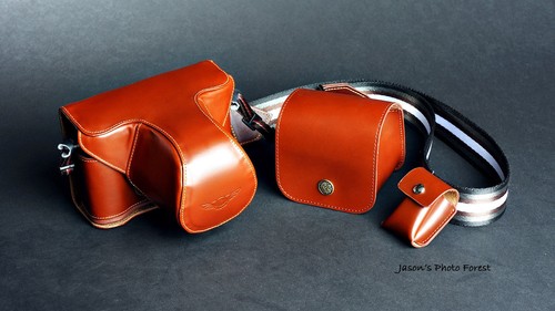 Estuche completo de cuero hecho a mano para cámara y otros 4 accesorios para FUJIFILM X-Pro1 - Imagen 5 de 10
