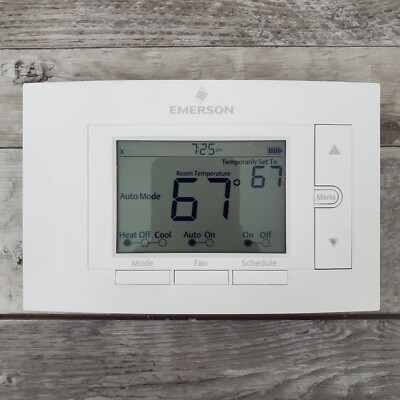 Emerson Sensi UP500W Smart Thermostat White Wi-Fi Programmable Remote  Control