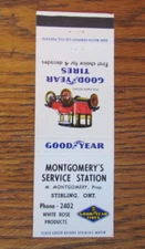 WHITE ROSE GAS STATION MATCHBOOK COVER: STIRLING, ONTARIO c1950s MATCHCOVER -B28