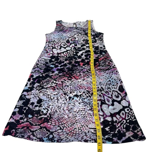NWT Dana Buchman Colorful Animal Print Sleeveless Shift Dress Size M Office - Picture 11 of 17