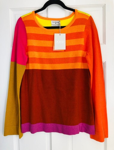 NWT Authentic ISAAC MIZRAHI for Target Colorblock Pullover Sweater Sz L
