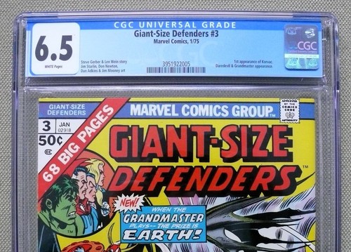 Giant-Size Defenders #3 (Marvel 1975) CGC 6.5 (FN+) 1st appearance of Korvac - Bild 3 von 3