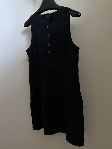 NEW 2019 J. Crew Shift Dress Beauchamps 100% LINEN & 100% Cotton Lined Black PM - Picture 11 of 13