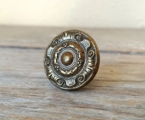 Brass Antique MCM French Country Provincial Victorian Drawer Pull Cabinet Knob - 第 1/12 張圖片