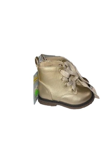 NEU! Target Cat & Jack Kleinkind Mädchen Schnürung Kampfstiefel Gold Größe 6 - Bild 1 von 5
